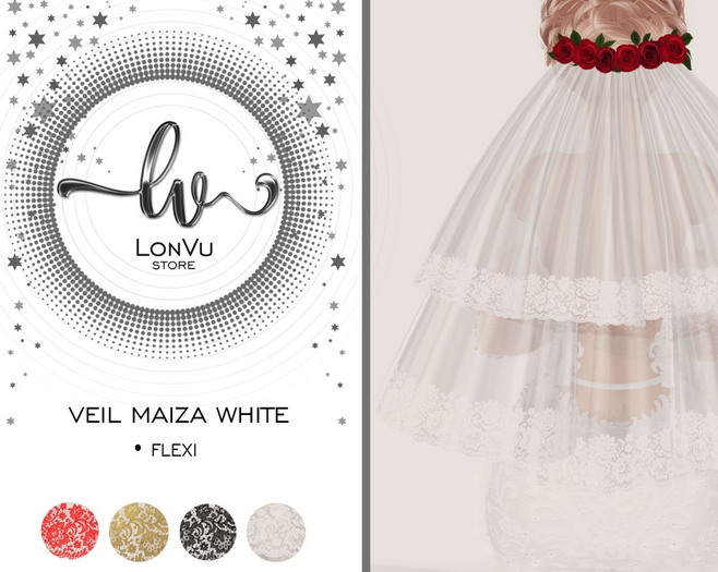 ::LonVu::Veil Maiza White