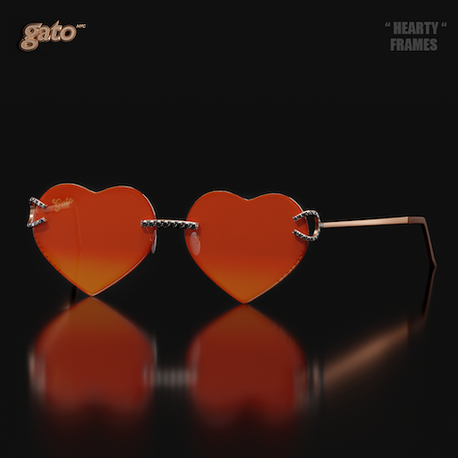 HEARTY SUNGLASSES by G A T O [PEACH]