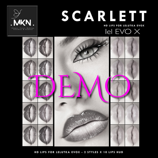 DEMO . MKN . Scarlett HD Lips [Lelutka EvoX] 