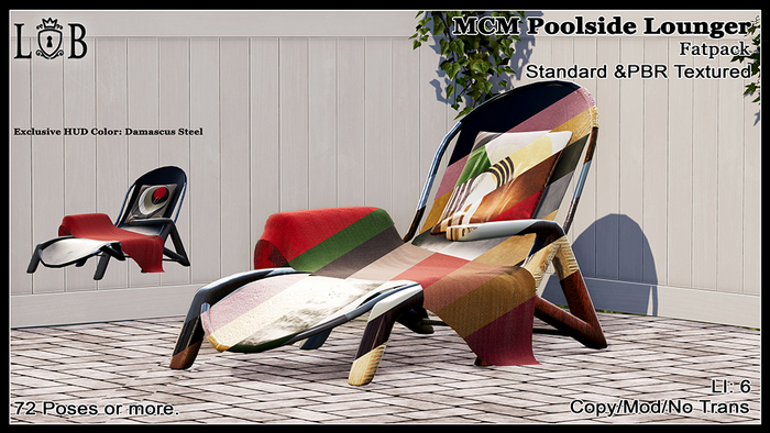 ~L:B~ MCM Poolside Lounger - Fatpack 