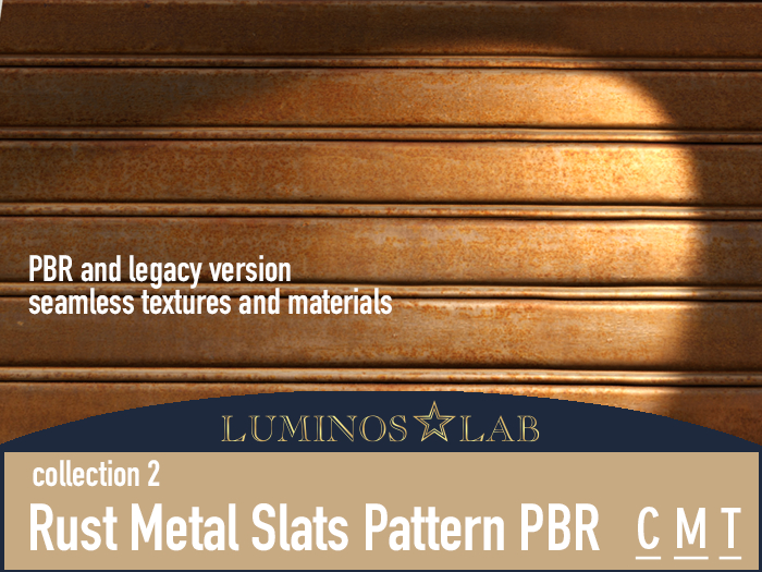 LL Rust Metal Slats Pattern PBR (collection 2) Full Perm