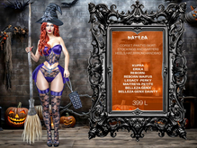 ⭐ Halloween Witch Outfit,Matilda Costume,All Inc.Halloween Costume.Purple Halloween Witch