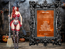 ⭐ Halloween Witch Outfit,Matilda Costume,All Inc.Halloween Costume.Scarlett Red  Halloween Witch