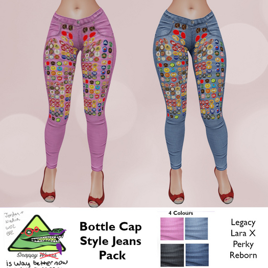 Snappy // Bottle Cap Style Jeans Pack