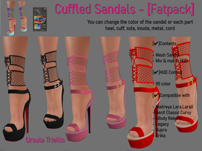 7044 Cuffled Sandals - [Fatpack]