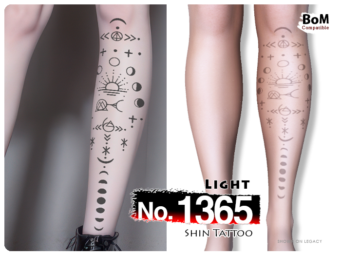 (Shin Tattoo) No.1365 Light