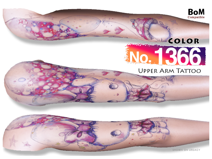 (Upper Arm Tattoo) No.1366 Color