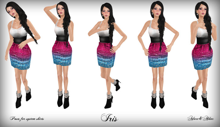 Iris Poses for Skirts