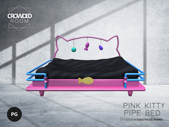 Crowded Room - Kitty Pipe Bed - Pink PG