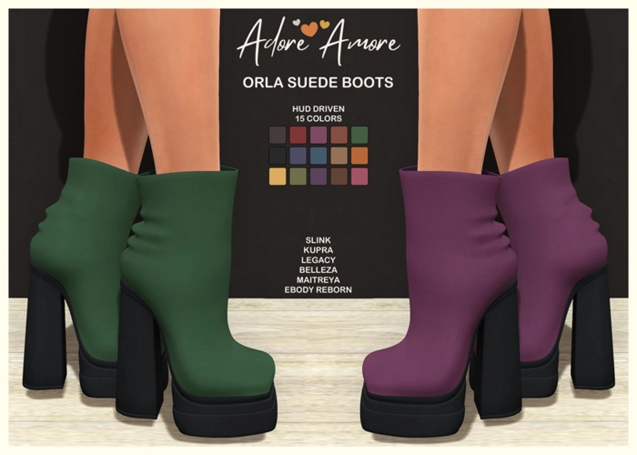 .:Adore:.  Orla - Suede Ankle Boots