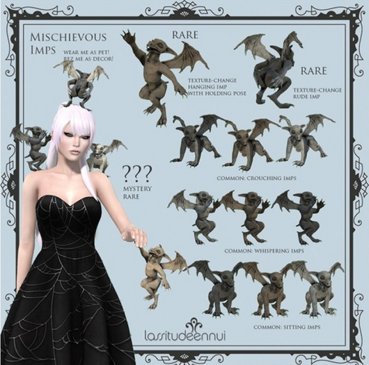 lassitude & ennui Hanging imp pet RARE (touch me!)
