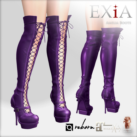* EXiA * Amelia Boots Purple