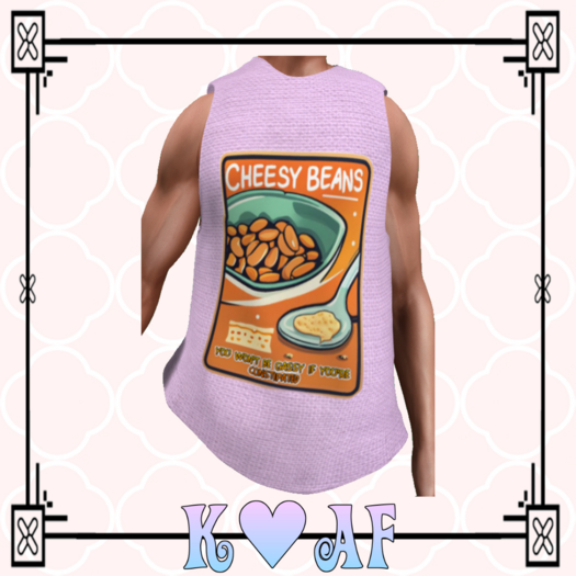 Cheesy Beans Tank Pink M DEMO
