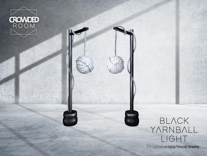 Crowded Room - Kitty Yarnball Light - Black 