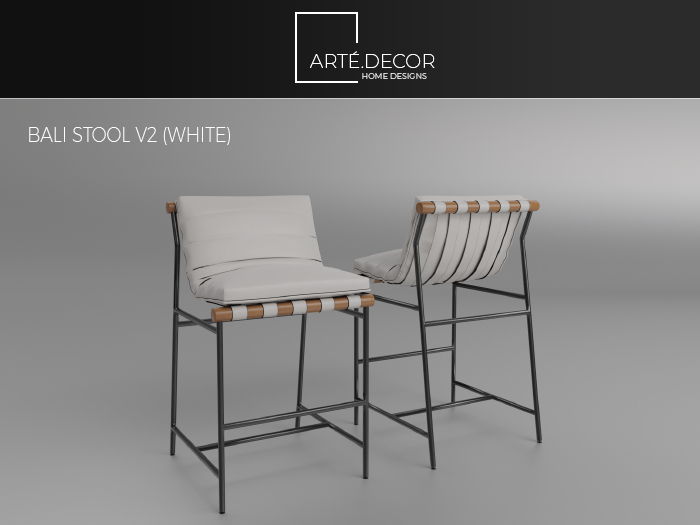 Arte Decor: Bali Stool V2 (White)