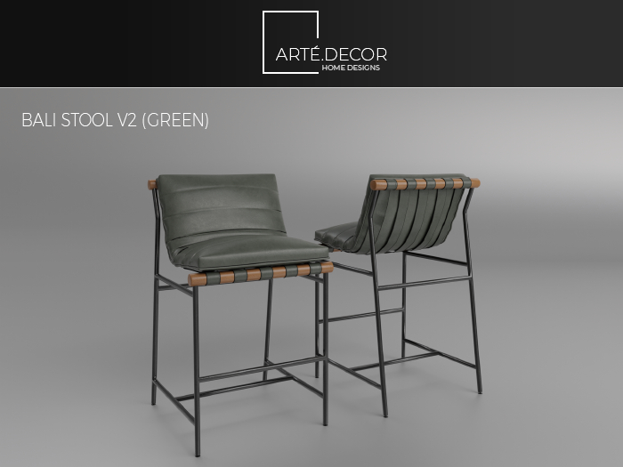Arte Decor: Bali Stool V2 (Green)