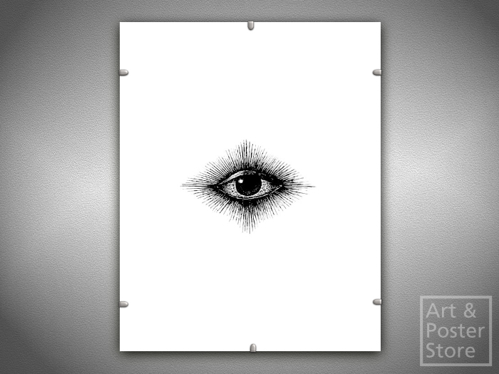 All Seeing Eye | Art Poster | Mesh Clip Frame 