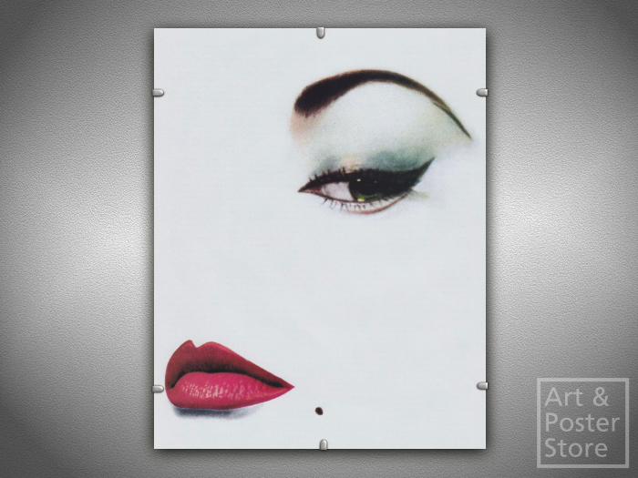 Eye & Lips | Art Poster | Mesh Clip Frame 