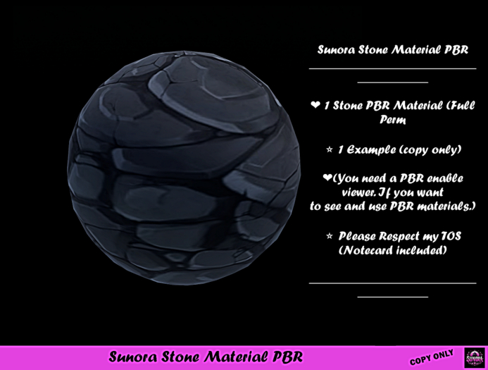 Sunora Stone Material PBR