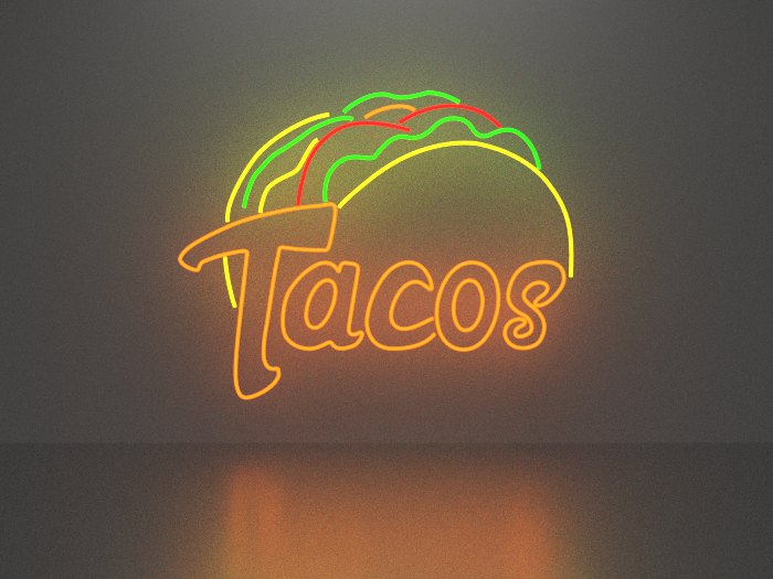 Takos neon sign Full Permission