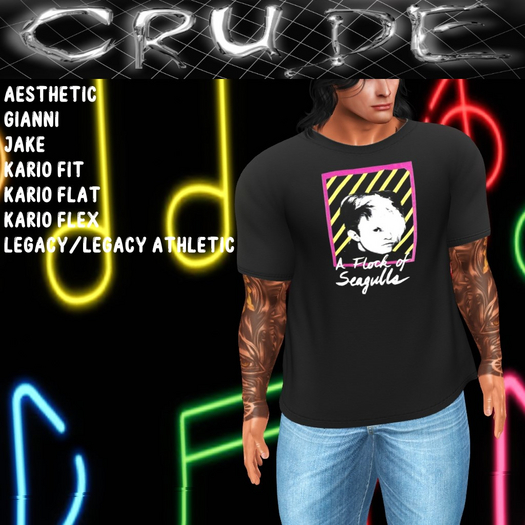 A Flock of Seagulls Concert Men's T-Shirt (MCT) <Wear Me>