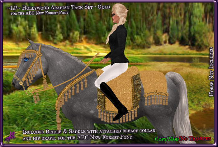 ~LP~ Hollywood Arabian Tack Set [Boxed] ABC NF Gold