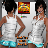 Coxi - Tank top white double