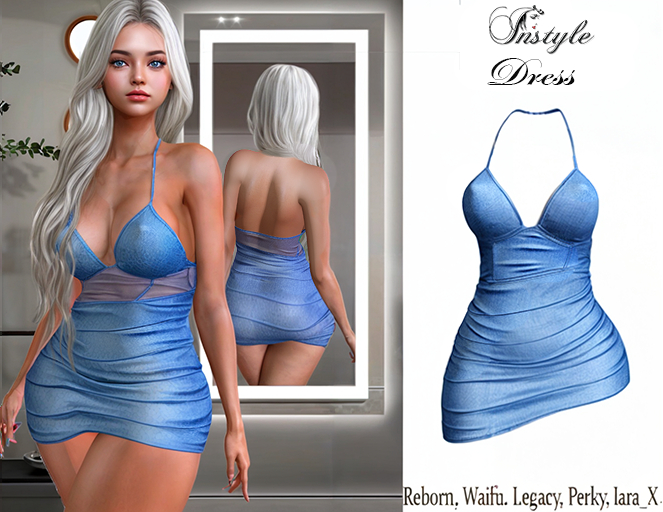 InStyle- Dress Jesse Blue// Reborn, Waifu. Legacy, Perky, laraX