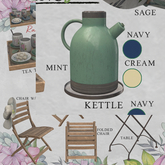 ..::THOR::.. Spring Fling Water Kettle Cream