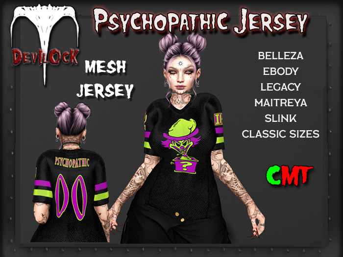 DEVILOCK - Psychopathic Jersey F(ADD TO UNPACK)