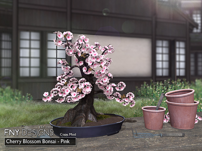 Second Life Marketplace - .FNY. Designs - Sakura Bonsai Tree - Pink (add)