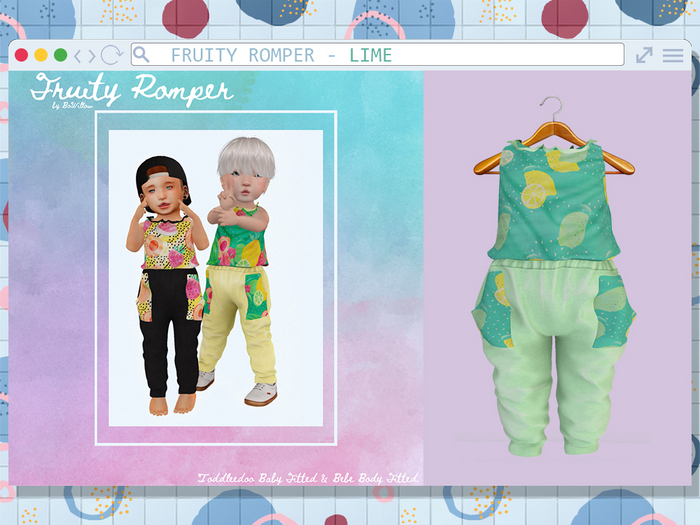 :BoWillow: Fruity Romper - Lime