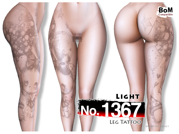 (Leg Tattoo) No.1367 Light
