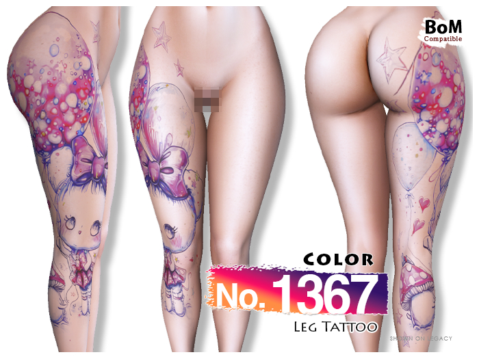 (Leg Tattoo) No.1367 Color