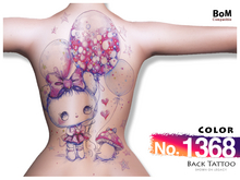 (Back Tattoo) No.1368 Color