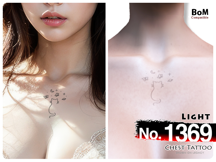 (Chest Tattoo) No.1369 Light