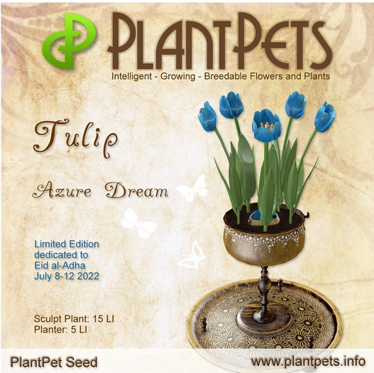 PlantPet Seed [Tulip *Azure Dream*] Limited