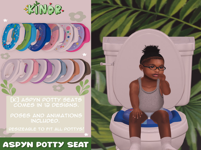 [K] Aspyn Potty Seat White