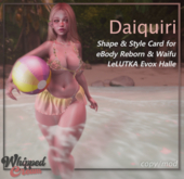 {Whipped Cream} Daiquiri Shape ~ Ebody Reborn & Waifu for Halle