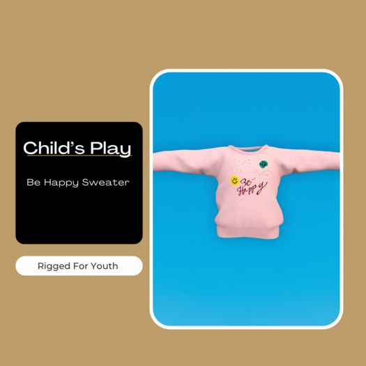 Teddy: Pink Be happy  Sweatshirt
