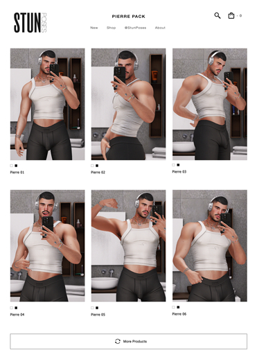 STUN - Pose Pack Collection Bento 'Pierre' #233