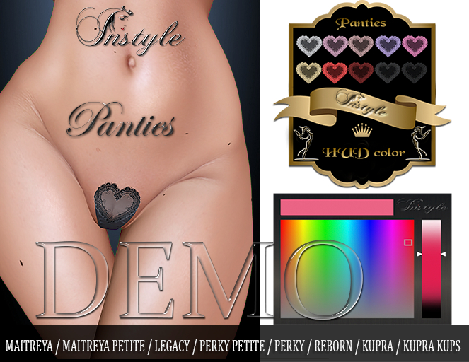 InStyle Panties Amelia - HUD color V1&V2- DEMO