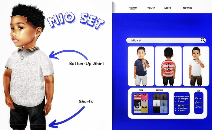Child’s Play: Milo set,  Button Up Shirt Fatpack