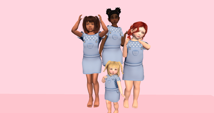 *SS* Blue Overalls Skirt Tweeneedoo