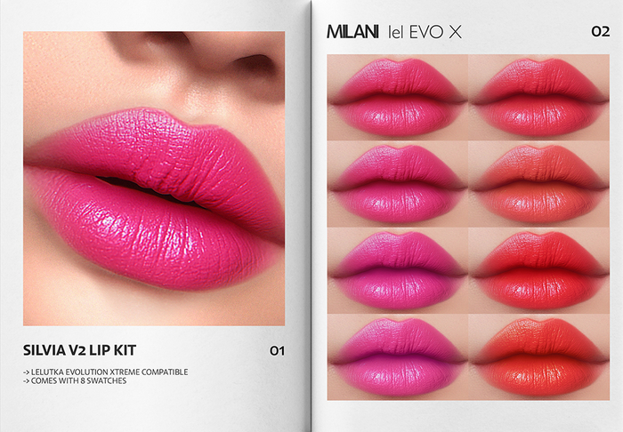 MILANI - "SILVIA V2" LIP KIT / FATPACK