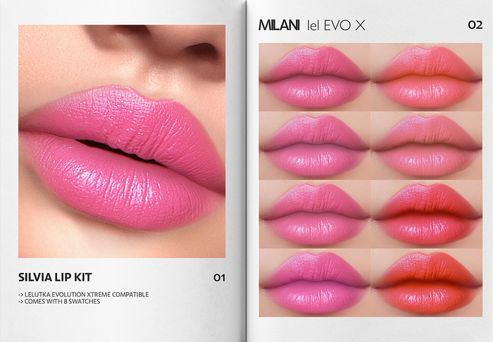 MILANI - "SILVIA" LIP KIT / FATPACK