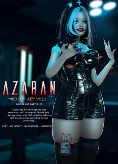 AZARAN - BAG GARTER LEG - GOLD.