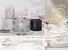 SKVOST - Wedding Rings Topper - Mrs&Mrs