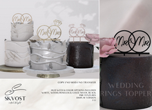 SKVOST - Wedding Rings Topper - Mr&Mr