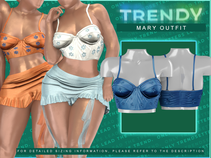 [TRENDY] Mary Top [Blue]